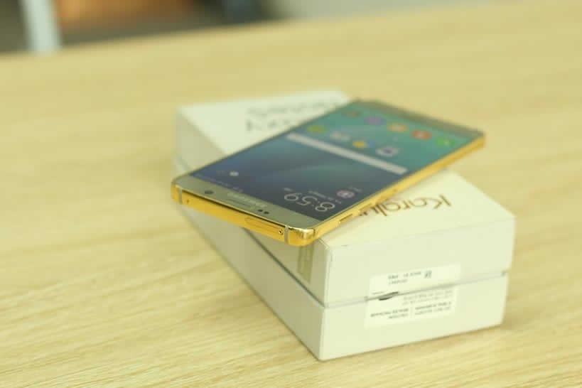 El Samsung Galaxy Note 5 de oro de 24 quilates te dejará con la boca abierta
